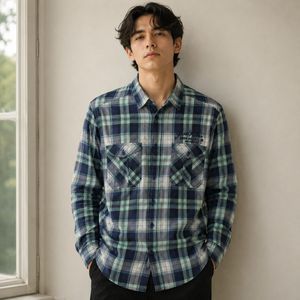 Vintage Mint Plaid Shirt | Jack & Jones