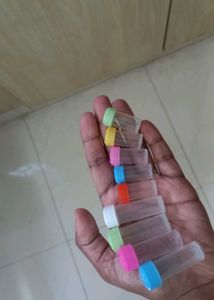 Colorful Topped Small Storage Tubes