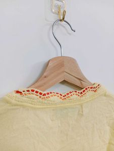 Chic Yellow Cropped Bolero
