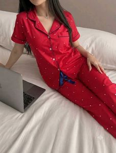 Red Polka Dot Pajama Top
