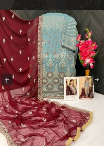 Full embroidery work 3 psc pakistani set