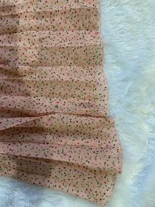 Pink Floral Skirt