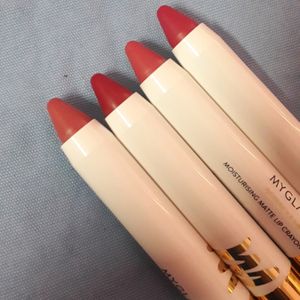 Myglamm perfect Curve Lip Crayon Combo 4