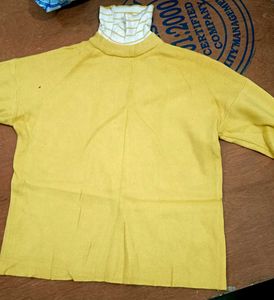 Turtleneck Sweater with Striped