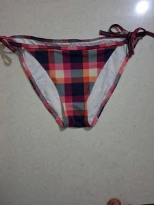 Women's Plaid Bikini Bottom