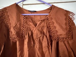 Mud Brown blouse