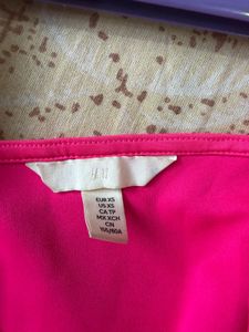 Hot Pink Wrap Crop Top