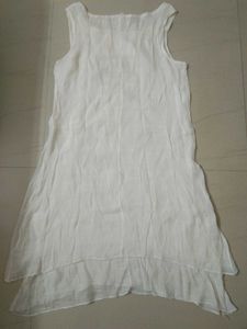 White Floral Sleeveless Top