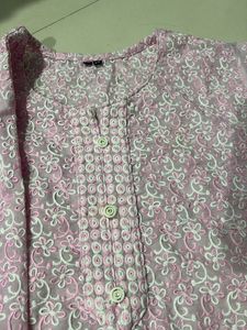 cute pink short kurta