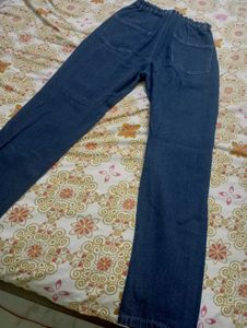 Dark Blue Denim loose fit Jeans