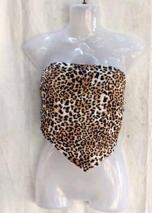 Leopard Print Bandeau Top