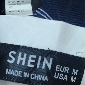 Navy and White Striped Halter Top M