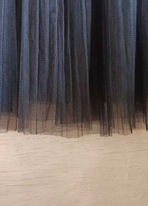 Elegant Black Tulle Skirt