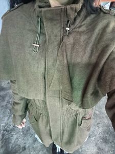 Chic Olive Green Jacket