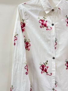 Embroidered White Shirt
