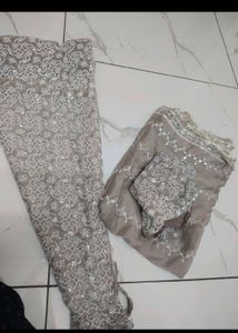 Elegant Silver Lehenga Choli Set