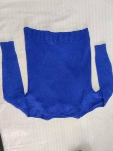 Cute Blue Teddy Bear Sweater