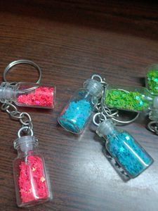 Sparkling Mini Bottle Keychain Set6