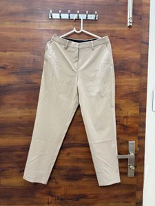 Classic Beige Straight Leg Trousers
