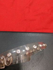Clear Crystal necklace belt