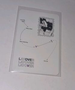 BTS V Layover Vinyl Photocard