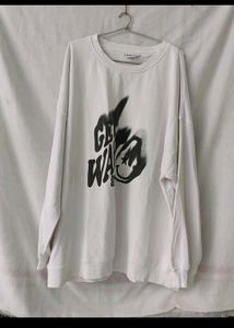Oversized Graphic Print Sweatshirt
