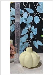 Combo of 3 Pumpkin Ceramic Vases