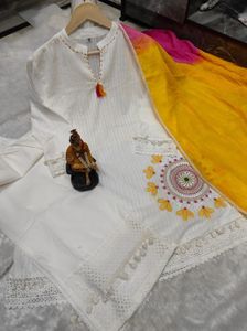 Elegant Embroidered Kurta Set with Palazzo