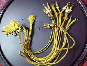 8 Handmade Tassel & Beaded Cord Set