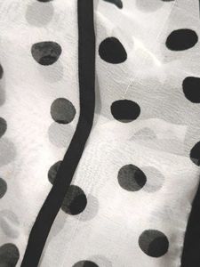 women's polka-dot print casual top