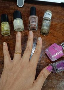 6 Shades of Nail Polish - Different brands