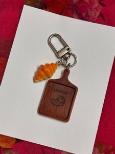 Croissant Charm Keychain