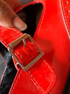 Red Patent Leather Loafers