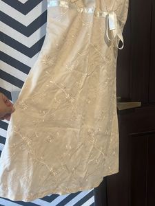 sale! Floral Embroidered Wrap Dress