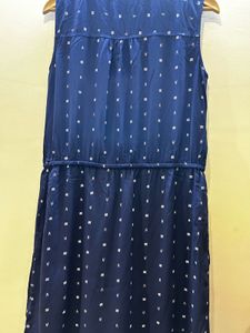 GAP Navy Blue Printed Tunic Top