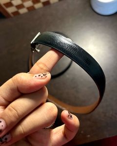 khadims Classic Black Reversible Belt