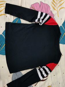 Striped Sleeve Long t shirt