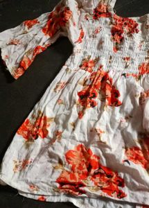 Boho Floral Smocked Top