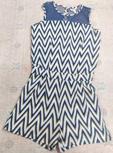 Chevron Print Sleeveless Dress, Size-S ,Price Drop