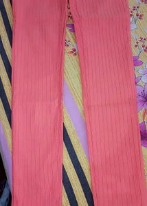 Cute Pink Striped Jeans with Bow Detail