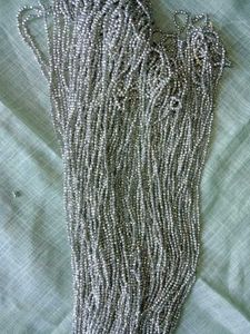 Silver Seed Bead Necklace