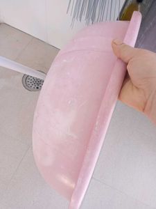 Vintage Pink Plastic Basin larg size tube