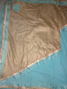 Beautiful saree embroidery with Embellishments