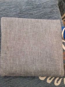 Gray zippered pouch with strap
