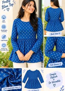 BRAND NEW Blue Printed Kurta Tunic💙