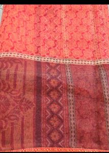 new unused Beautiful Red  Saree with blouse pc