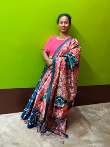 SATIN DIGITAL PRINT LAHENGA Offer Price ✨