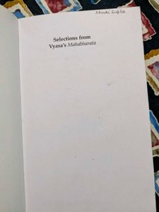 Selections from Vyasa's Mahabharata