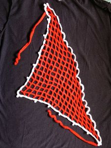 Red Crochet Net waist