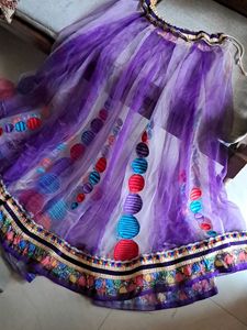 Beautiful Purple Ethnic Skirt